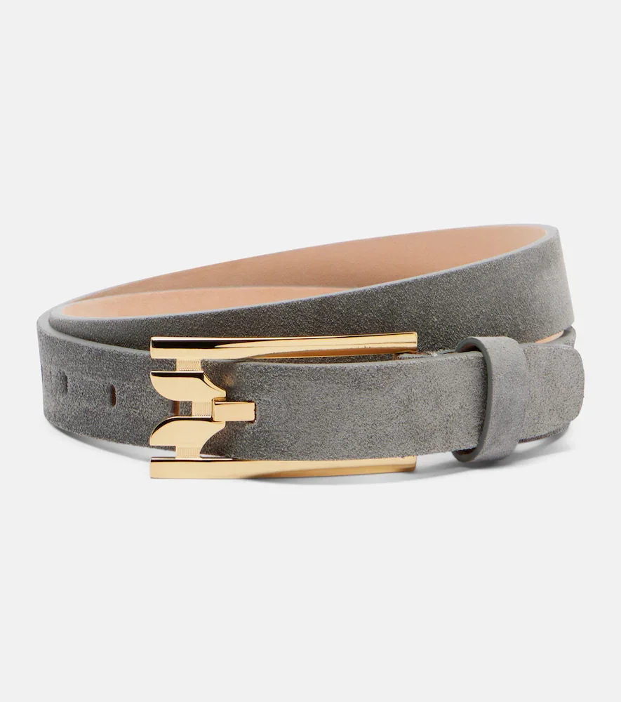 Suede belt