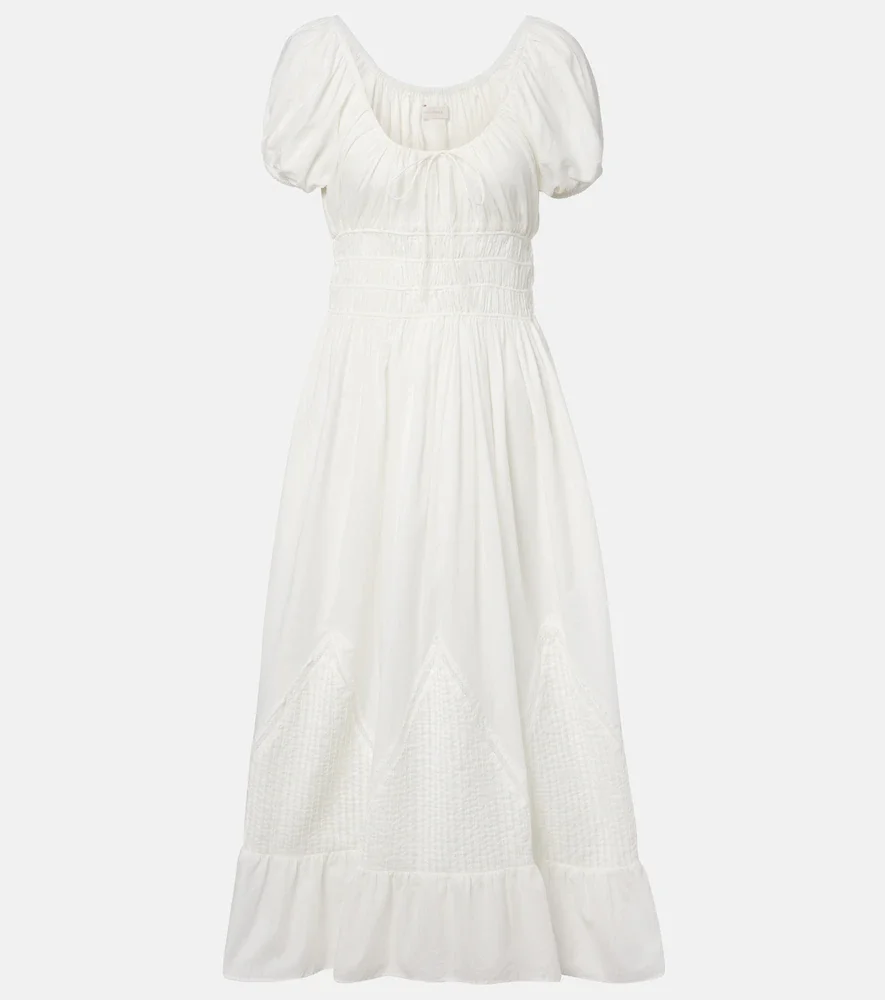 Sunniva cotton midi dress