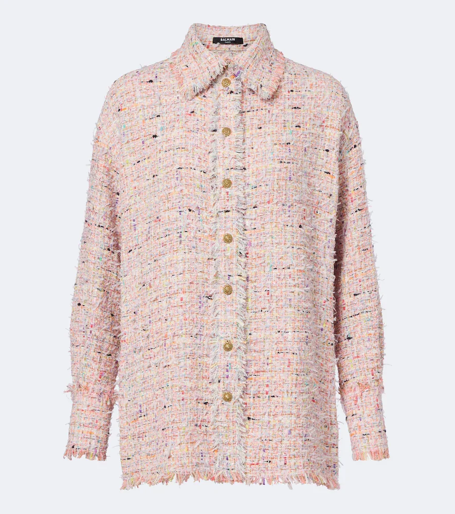 Surchemise en tweed