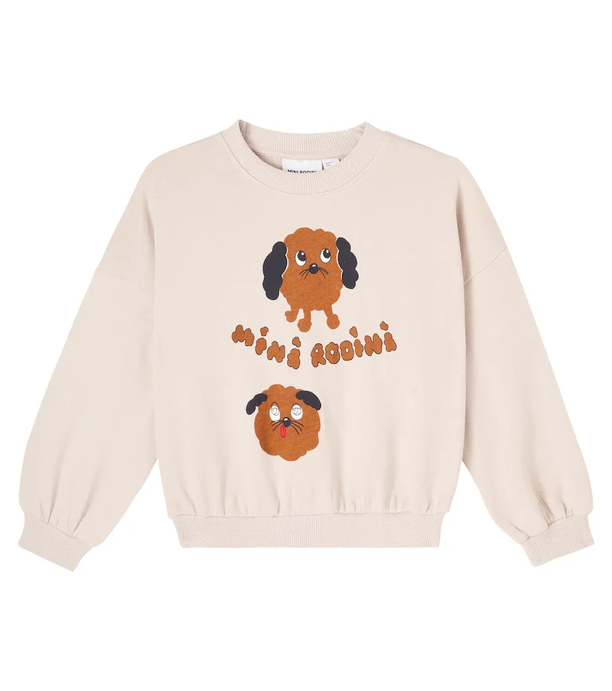 Sweat-shirt Doggies imprimé en coton
