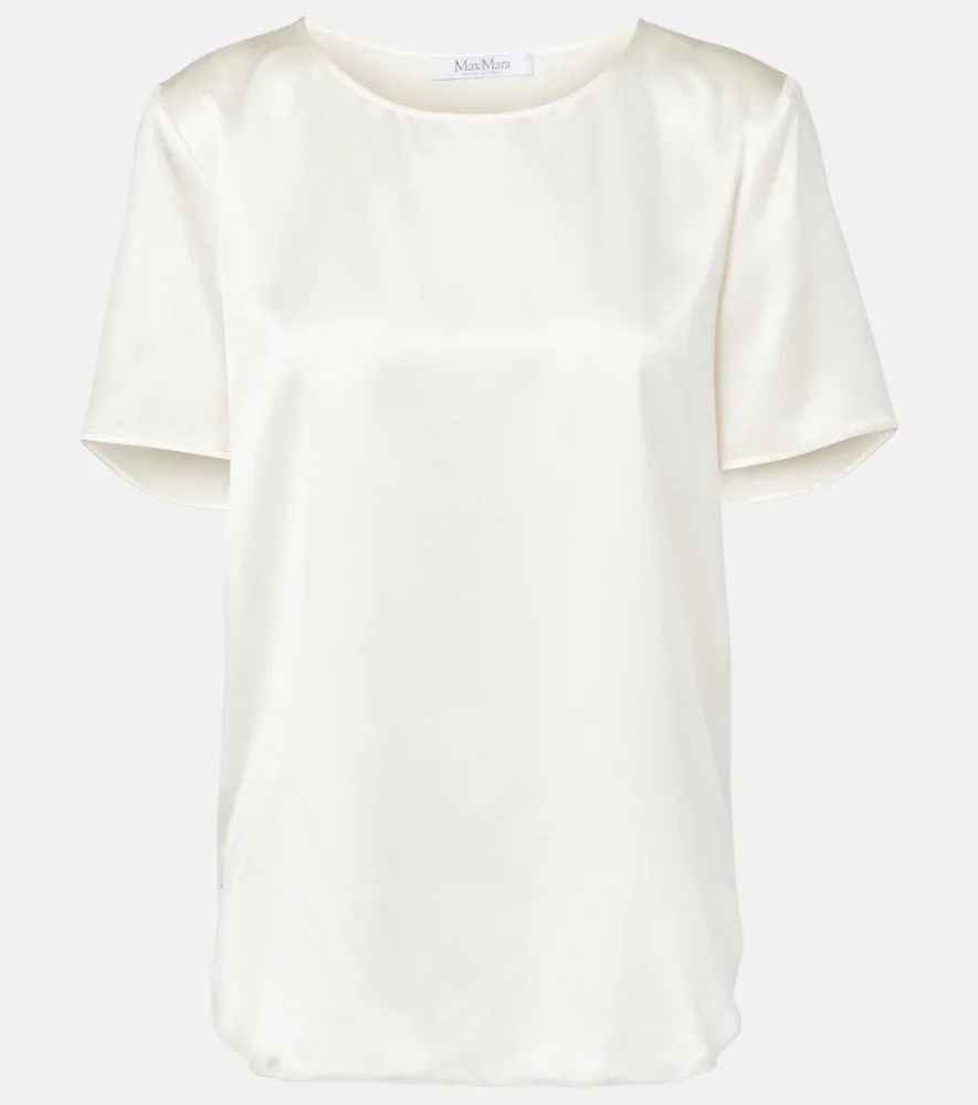T-shirt Dida en satin de soie