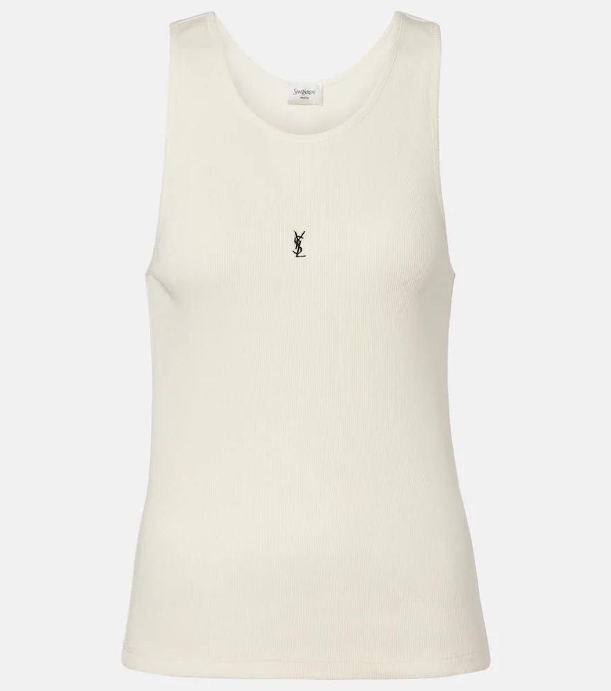 Tank top acanalado Cassandre de algodón