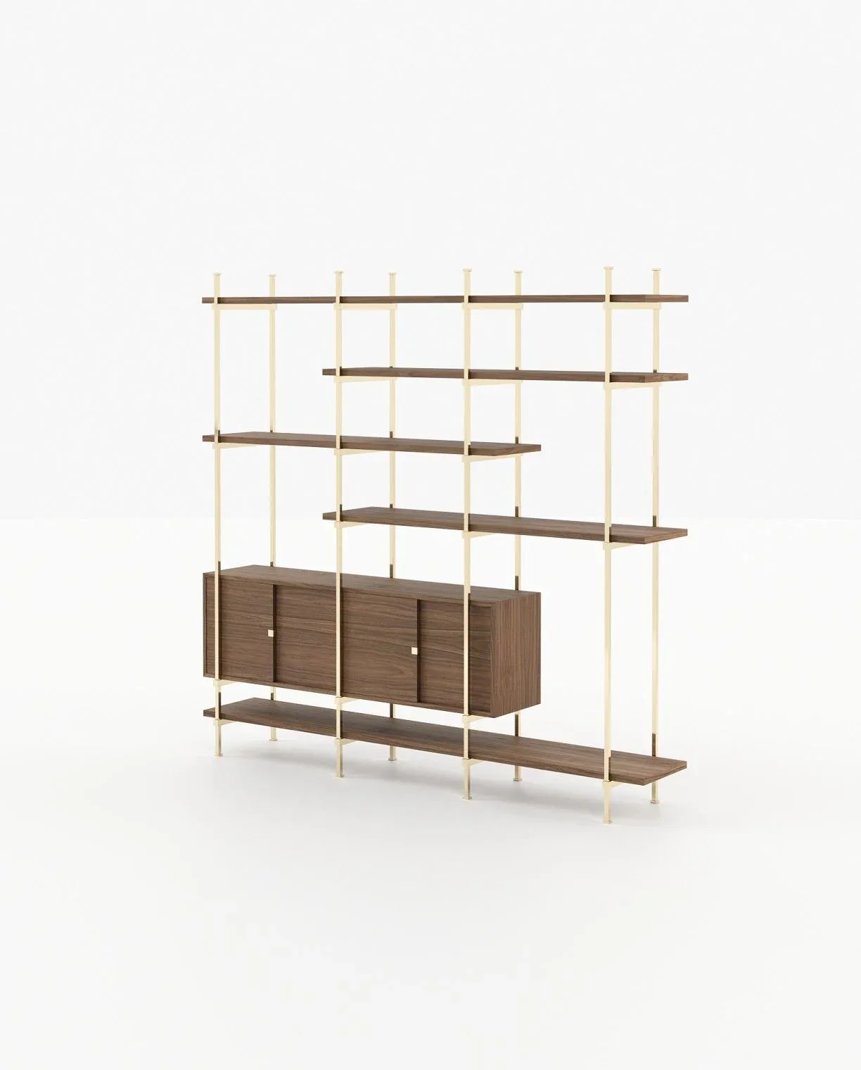 TAYLOR Bookcase & Shelving Walnut Veneer Matte