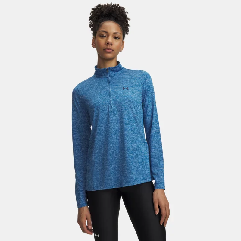 Tech Twist Women's ½ Zip Aegean Blue Blackout Navy XS
