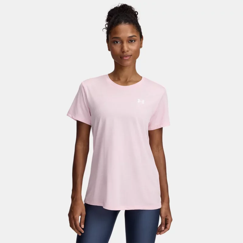 Tech Twist Women's Short Sleeve Prime Pink White XL