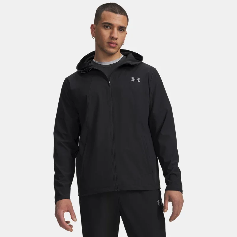 Tech Utility Woven Men's Jacket Black Black Steel S