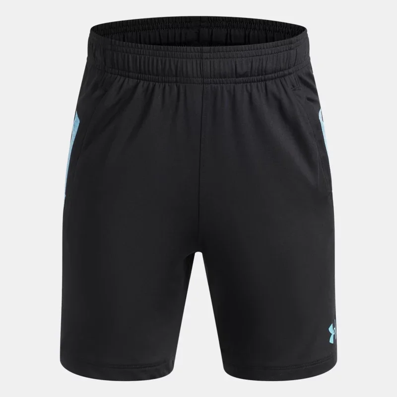 Tech Vent Jacq Under Armour rd Boys' Shorts Ultimate Black Fresco Blue Fresco Blue YMD (54 - 59 in)