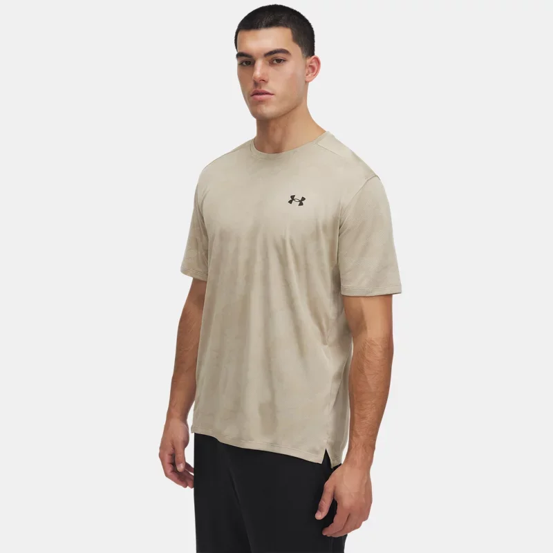 Tech Vent Jacq Under Armour rd Men's Short Sleeve City Khaki Black XXL