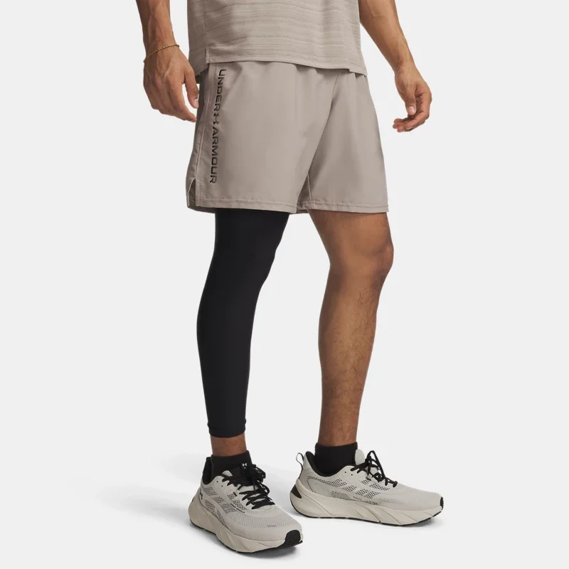 Tech Woven Wordmark Men's 8.25 Shorts Timberwolf Taupe Black M