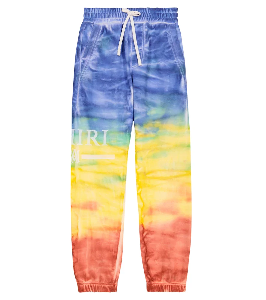 Tie-dye cotton sweatpants
