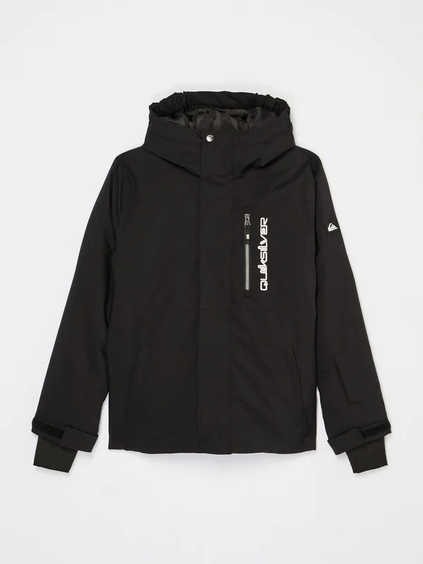 Titano 10K - Boys 8-16 Black Technical Snow Jacket