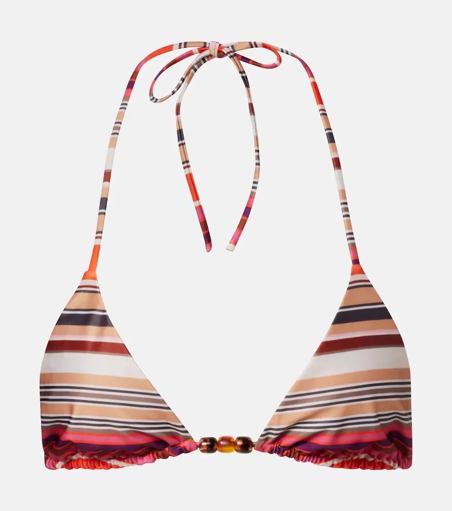 Top de bikini Leone a rayas