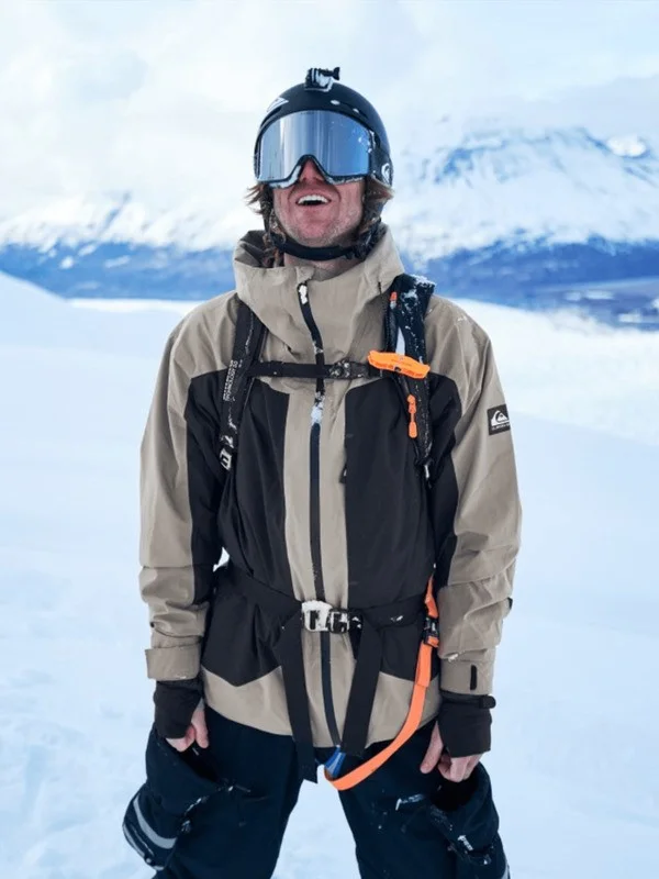 Ultralight Stretch 20K - Men Beige Technical Snow Jacket