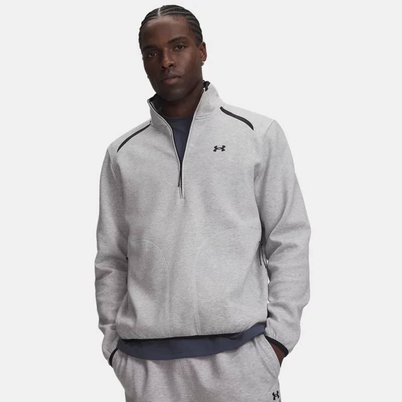 Unstoppable Fleece Men's ½ Zip Mod Gray Light Heather Black XL