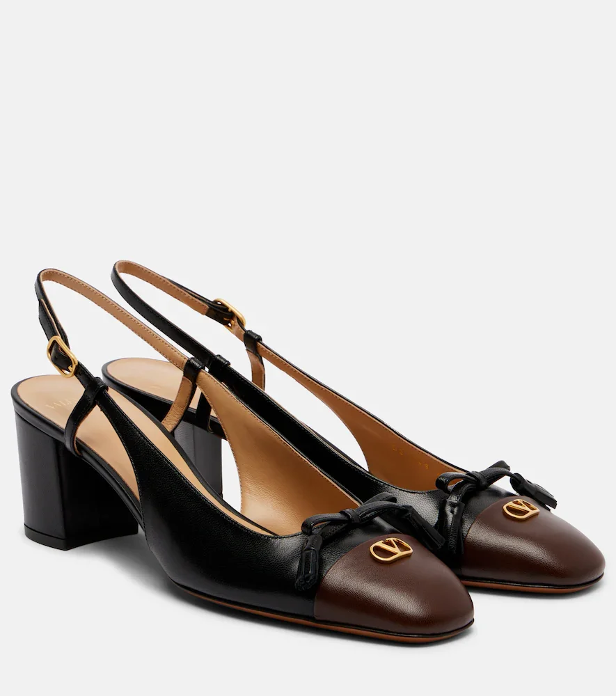 Valet Du Roi 60 leather slingback pumps