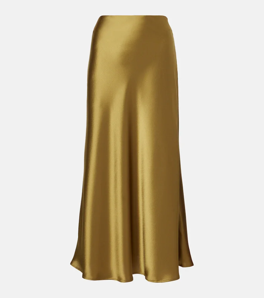 Valletta satin slip skirt