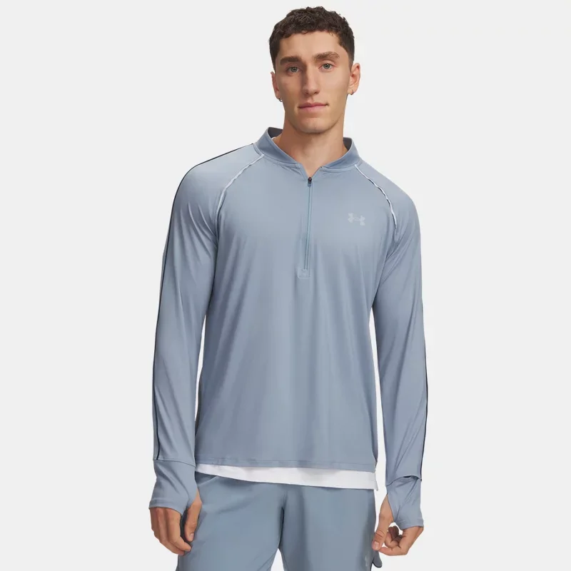 Velociti Men's ½ Zip Blue Wind Reflective L