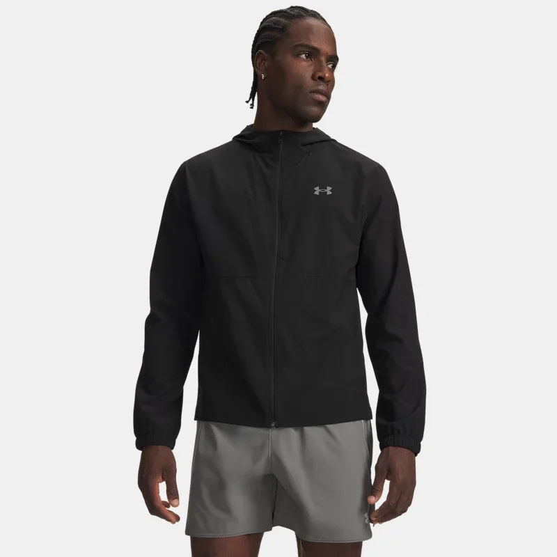 Velociti Men's Hooded Jacket Ultimate Black Reflective L