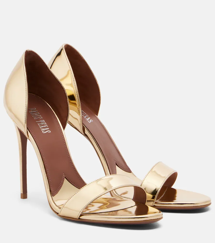 Vera mirrored leather sandals
