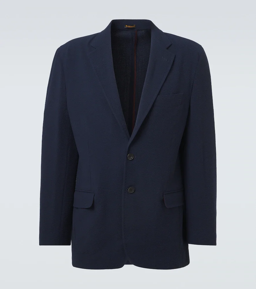 Veste en laine rayée