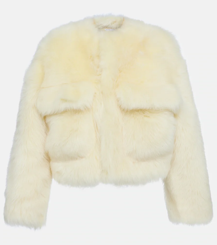 Veste raccourcie en shearling