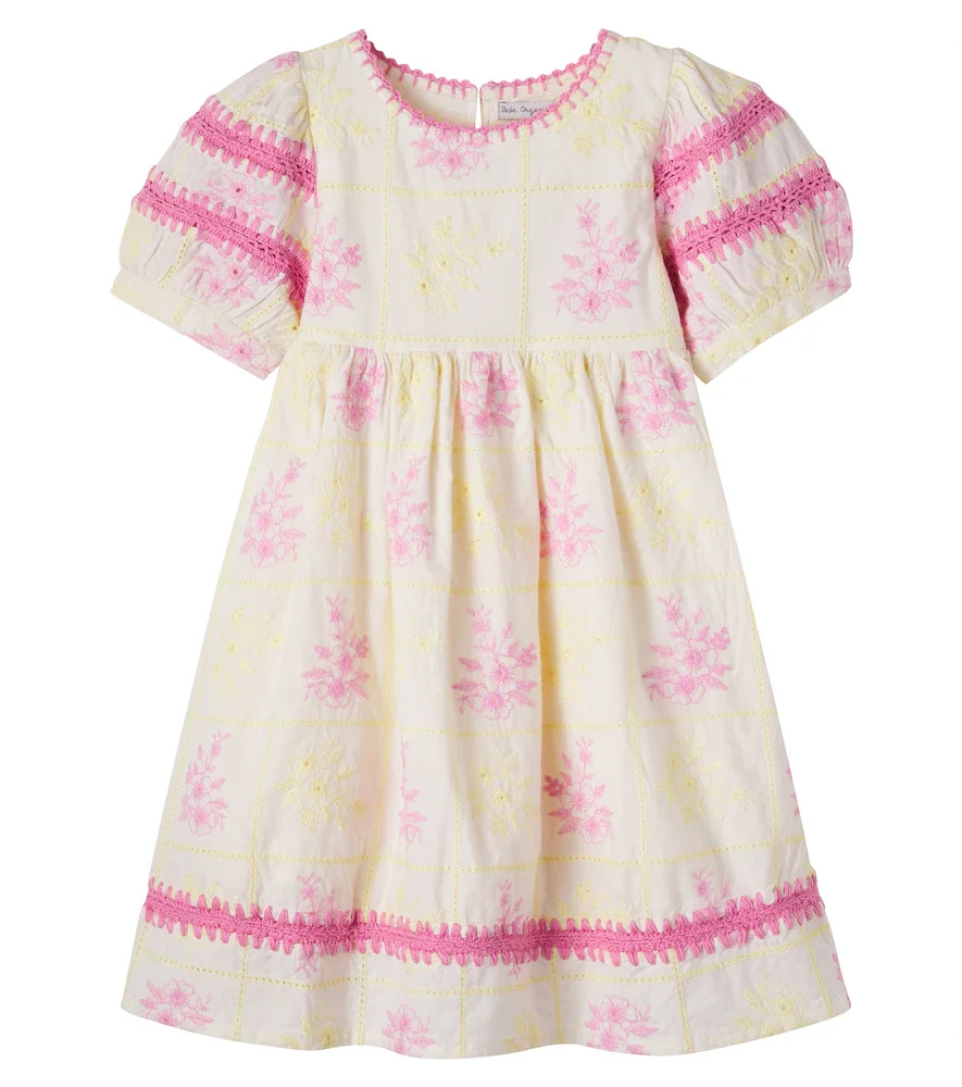 Vestido Alba de algodón bordado floral