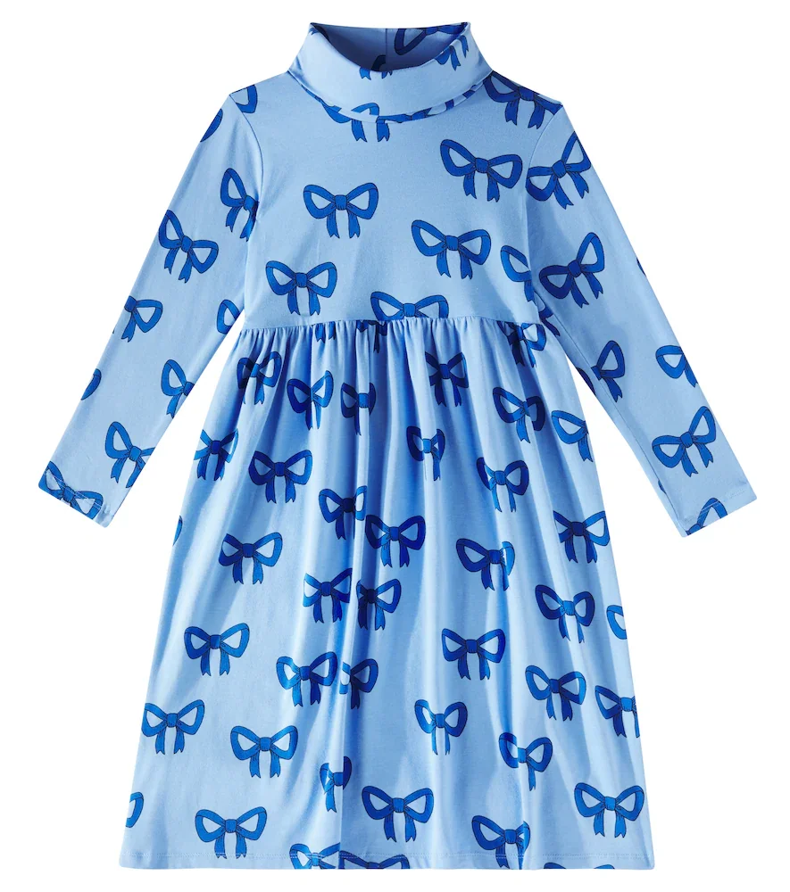 Vestido Bow de mezcla de algodón