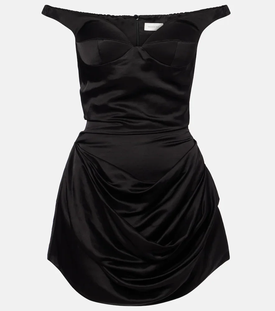 Vestido bustier fruncido