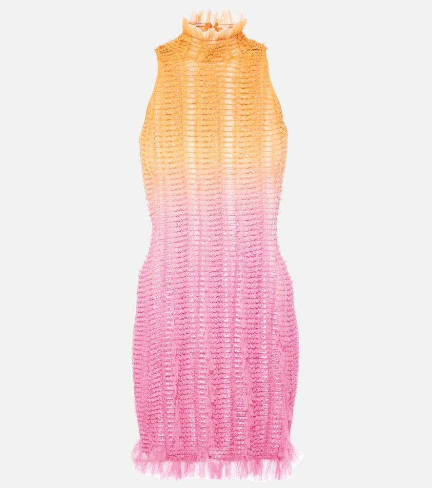 Vestido corto Angel con ribete de tul