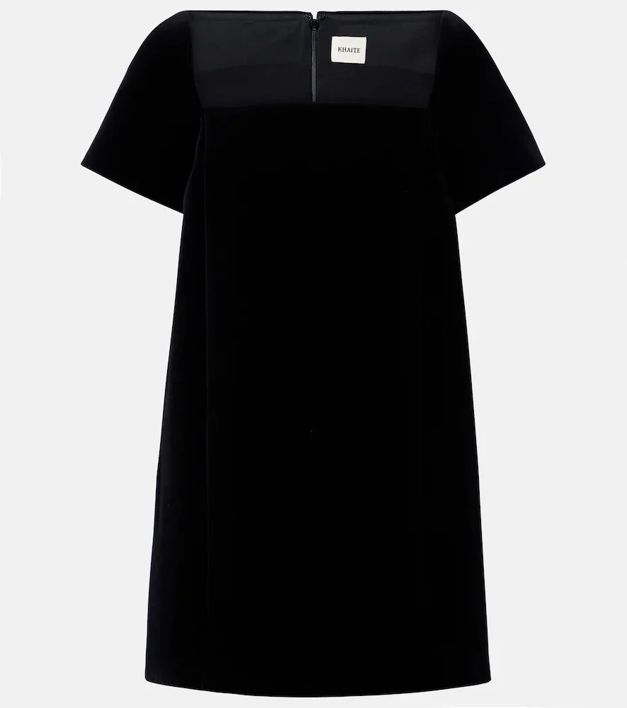 Vestido corto Benji de terciopelo