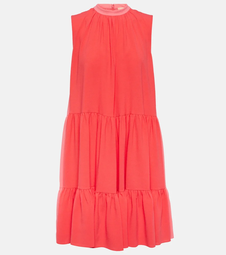 Vestido corto de jersey a capas