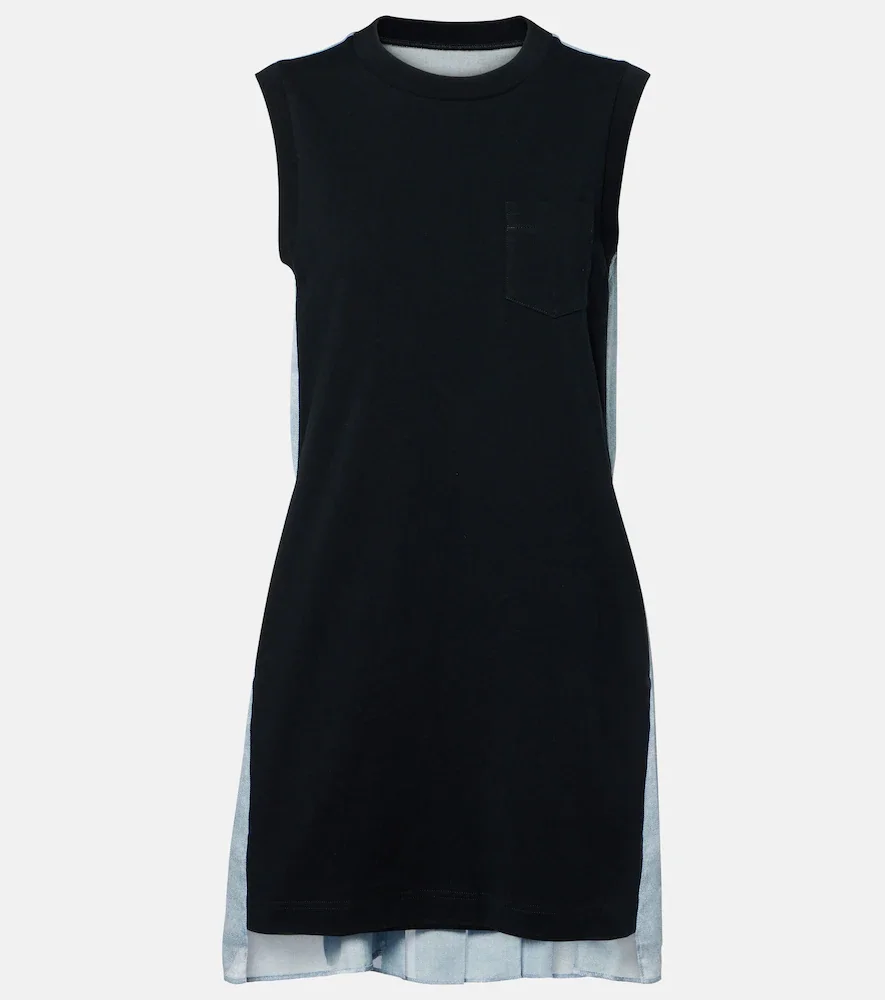 Vestido corto de jersey de algodón