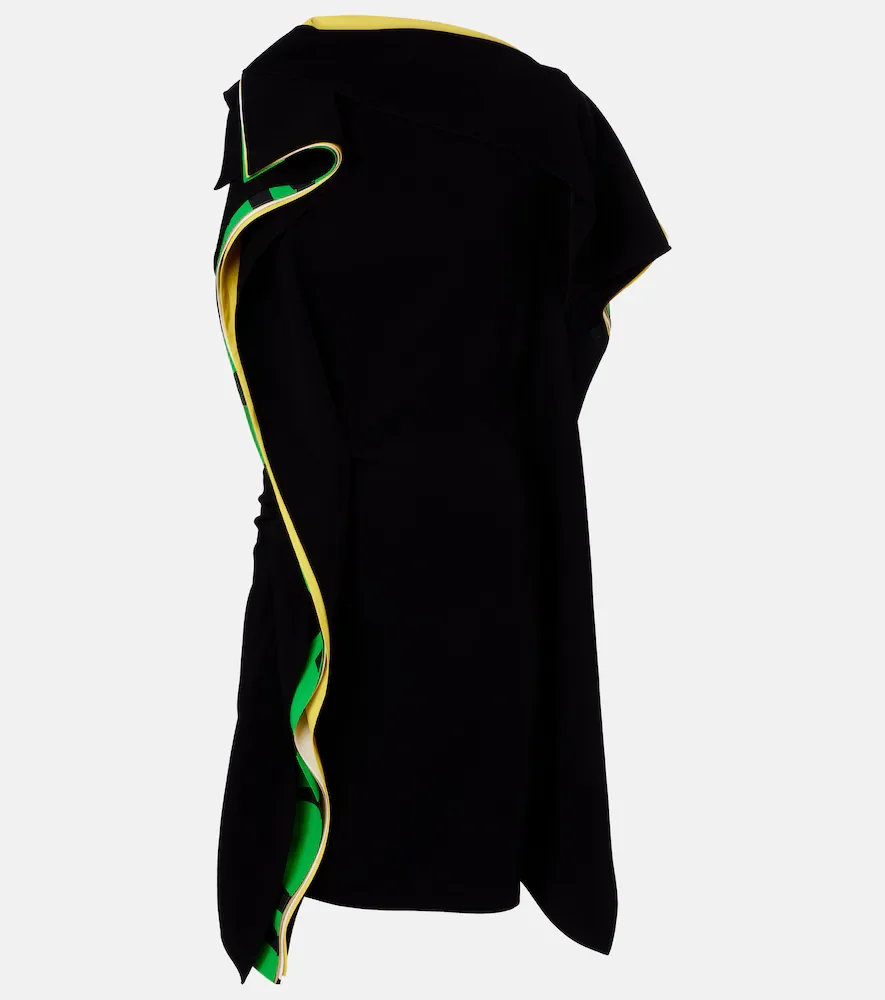 Vestido corto drapeado