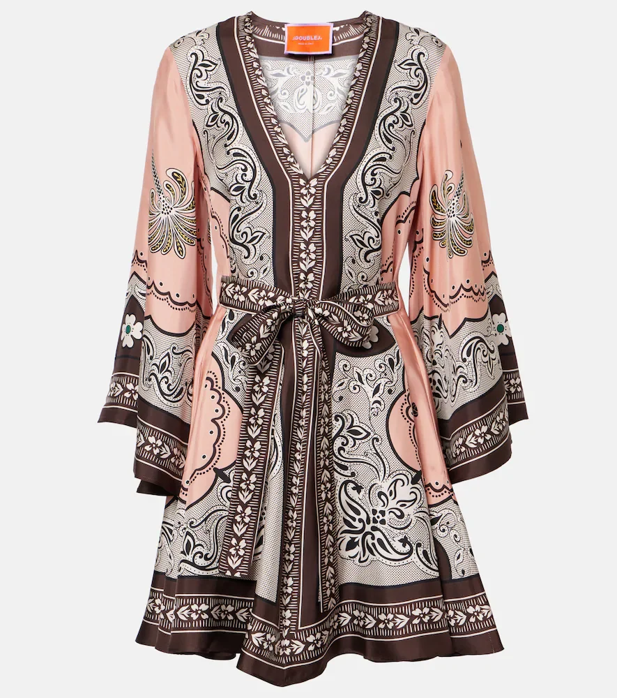 Vestido corto Magnifico de sarga de seda