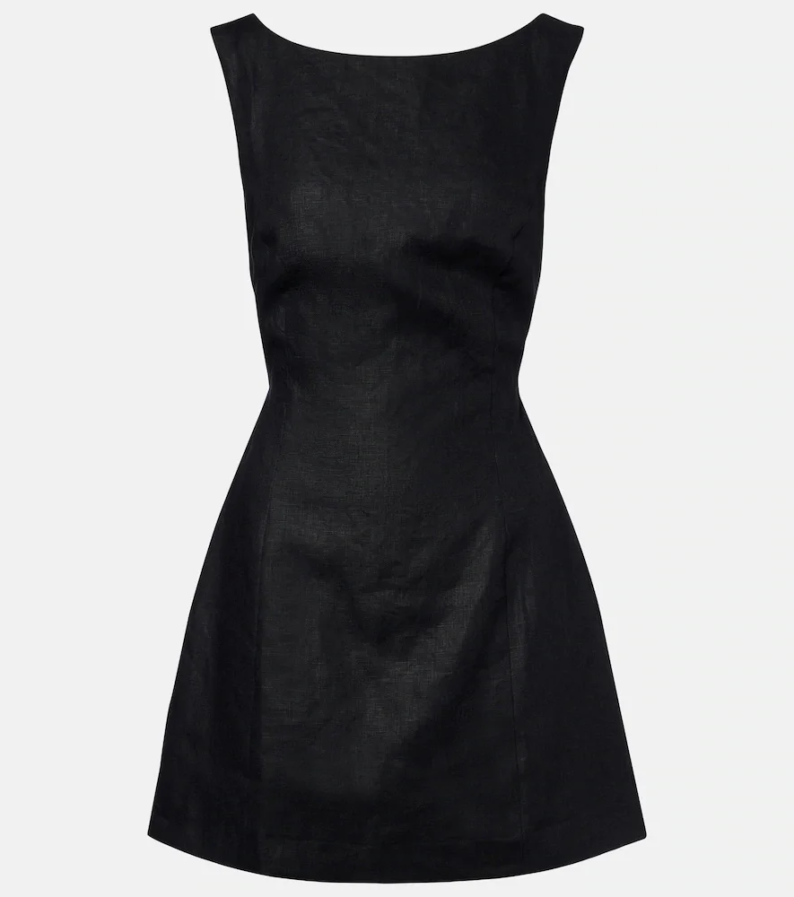 Vestido corto Sofia de lino