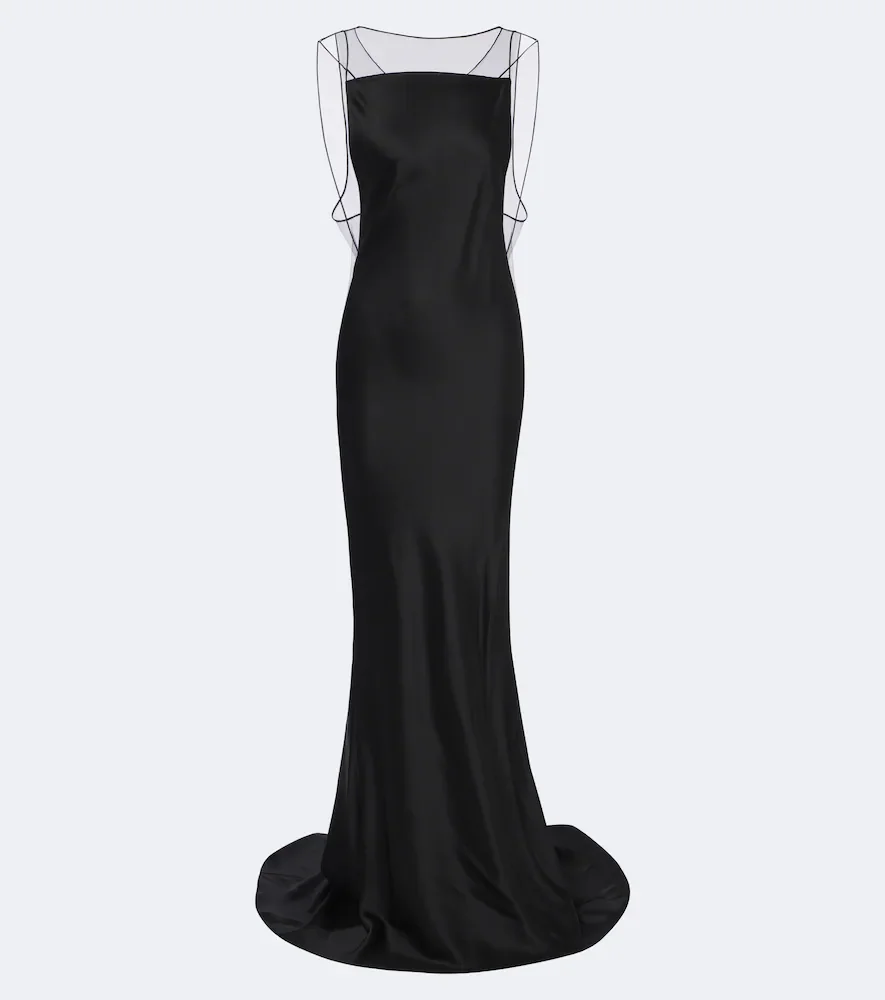 Vestido de fiesta de satén