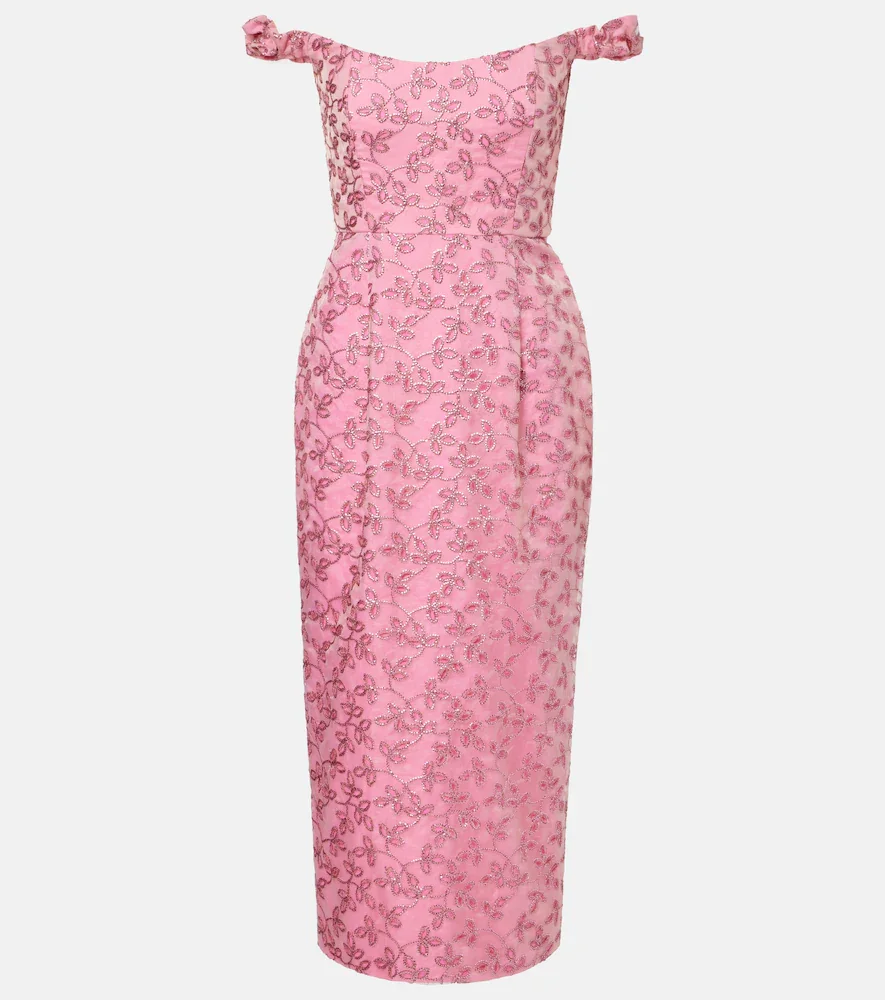 Vestido midi Amina con lentejuelas