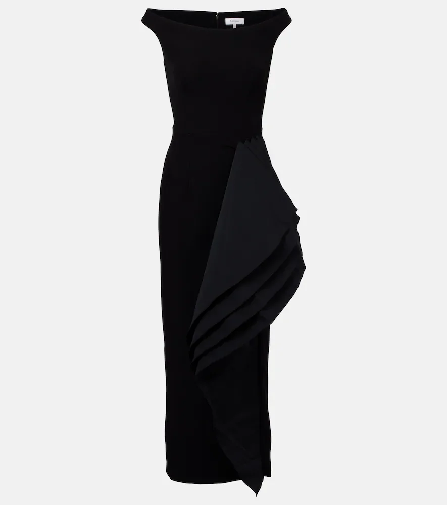 Vestido midi Bree drapeado