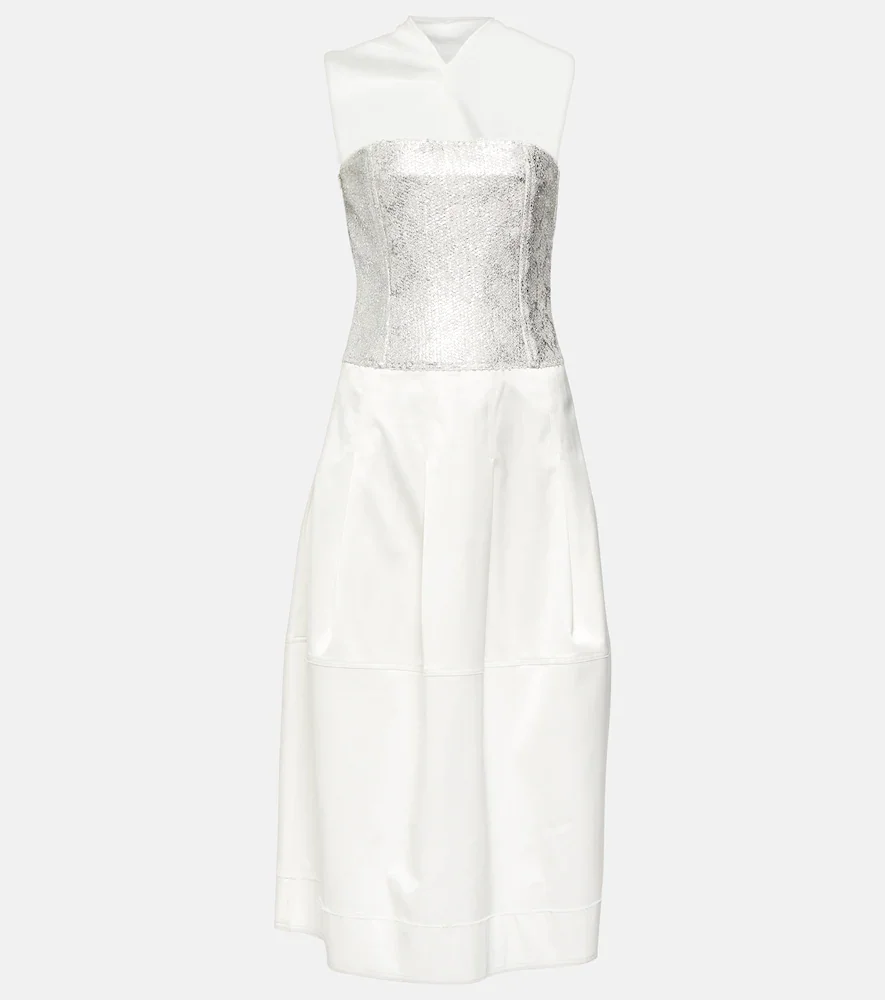 Vestido midi con lentejuelas