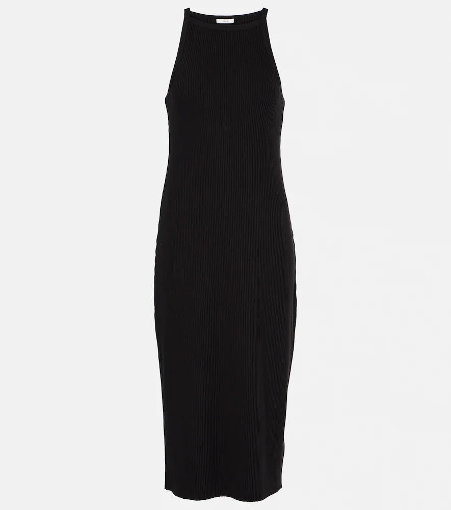 Vestido midi de mezcla de algodón