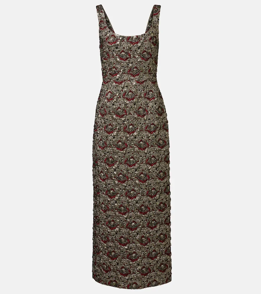 Vestido midi Ravenna de jacquard