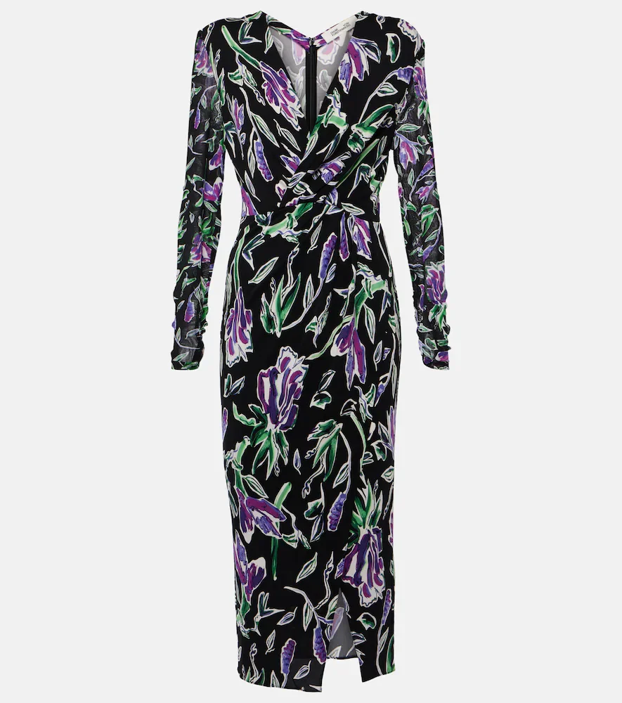 Vestido midi Vivianne de jersey floral