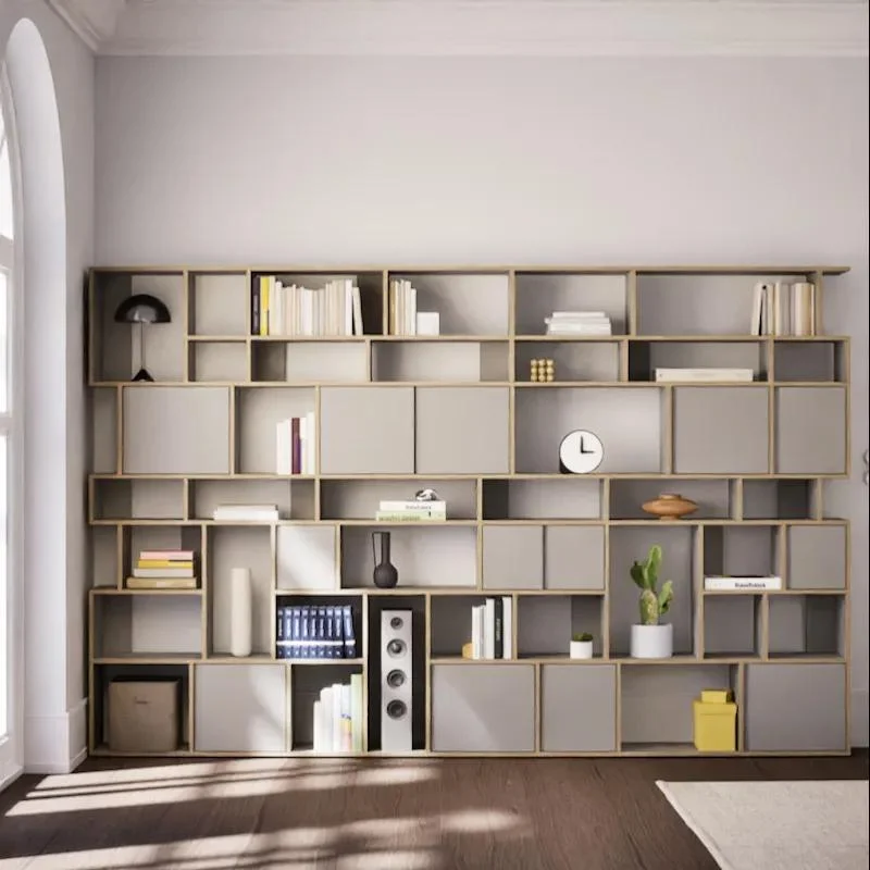 Wall Storage in Grey with Doors