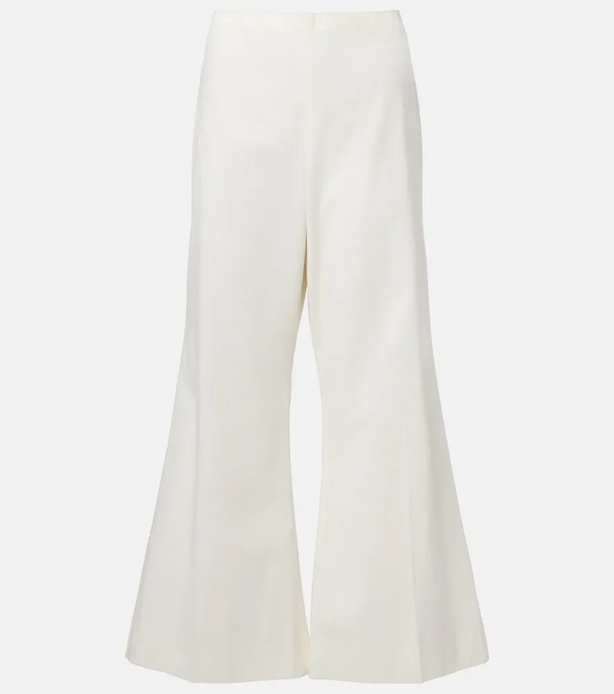 Walter cotton and silk flared pants