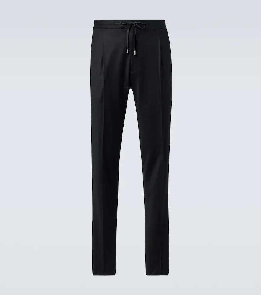 Wool and cashmere pants