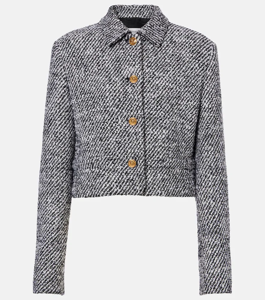 Wool-blend bouclé jacket