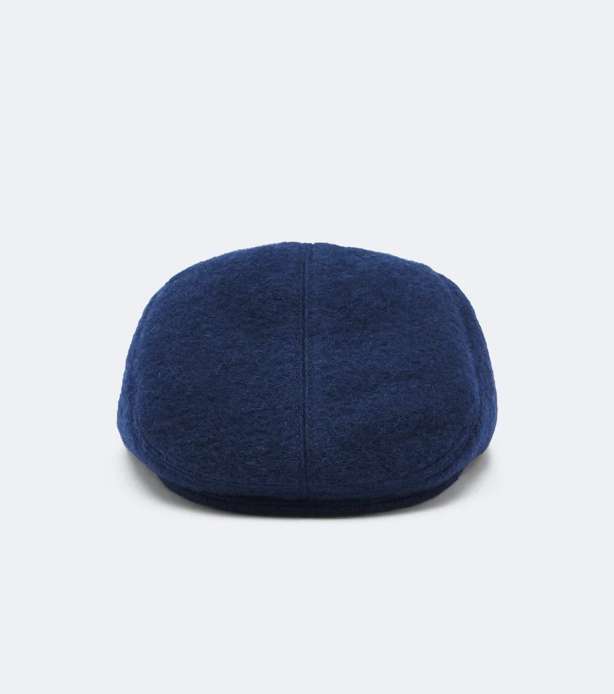 Wool-blend newsboy cap