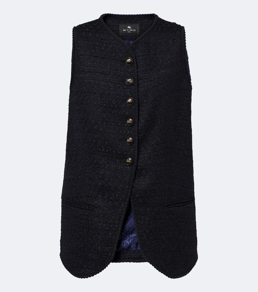 Wool-blend vest