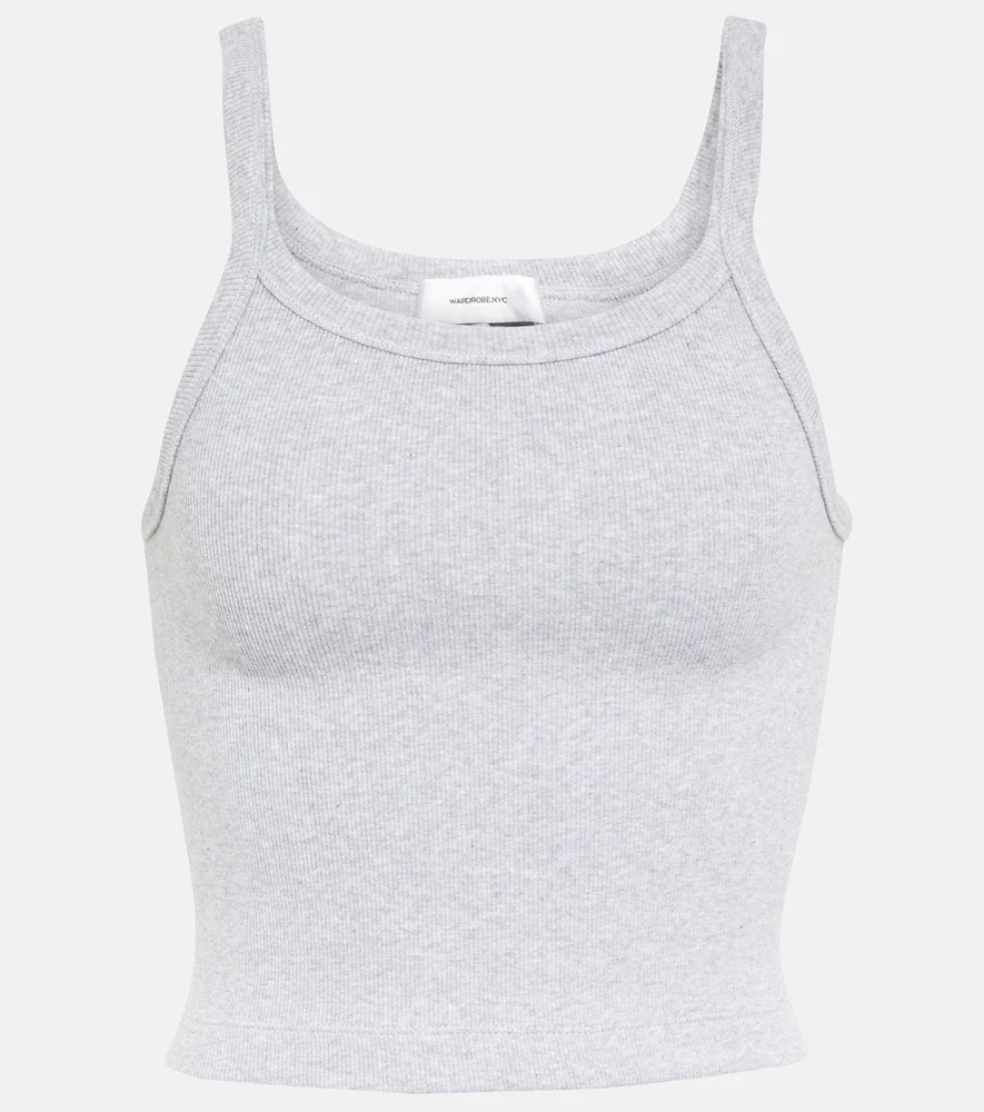 x Hailey Bieber Top en coton mélangé