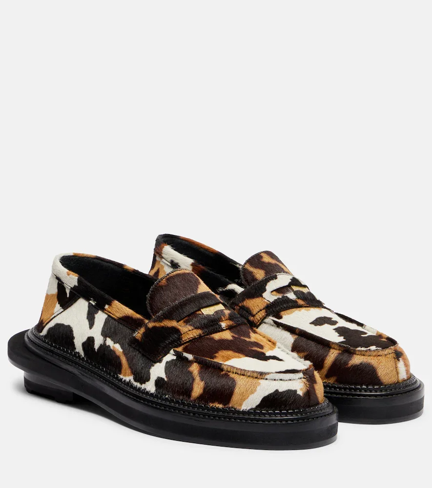 x J.M. Weston mocasines penny 180 de pelo de becerro